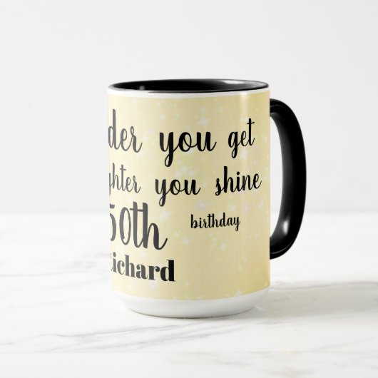 Humoureus Happy 50th Birthday Mok (Voorkant rechts)