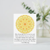 Humoureus Irish Blessing uit IERLAND Briefkaart (Staand voorkant)