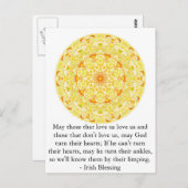 Humoureus Irish Blessing uit IERLAND Briefkaart (Voorkant / Achterkant)