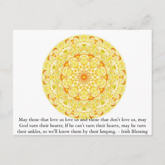Humoureus Irish Blessing uit IERLAND Briefkaart (Voorkant)