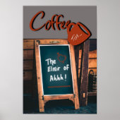 Humoureus karton citeert de keuken voor de mok van poster (Voorkant)