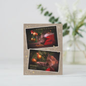 Humoureus kerstcadeat briefkaart (Staand voorkant)