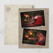 Humoureus kerstcadeat briefkaart (Voorkant / Achterkant)