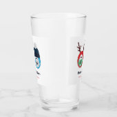 Humoureus Kerstmis en Hanukkah Masker - Aangepast Glas (Rechts)