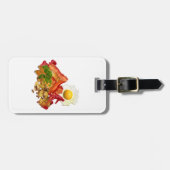 Humoureus Ketchup Gone Squatchin for Bacon Bagagelabel (Voorkant horizontaal)