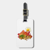 Humoureus Ketchup Gone Squatchin for Bacon Bagagelabel (Voorkant verticaal)