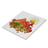 Humoureus Ketchup Gone Squatchin for Bacon Tegeltje (Zijkant)