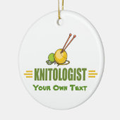 Humoureus Knitting Keramisch Ornament (Links)