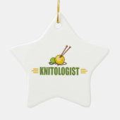 Humoureus Knitting Keramisch Ornament (Voorkant)