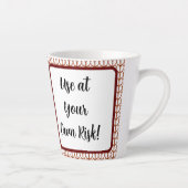 Humoureus Knitting Latte Mok (Rechts)