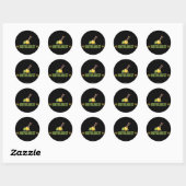 Humoureus Knitting Ronde Sticker (Vel)