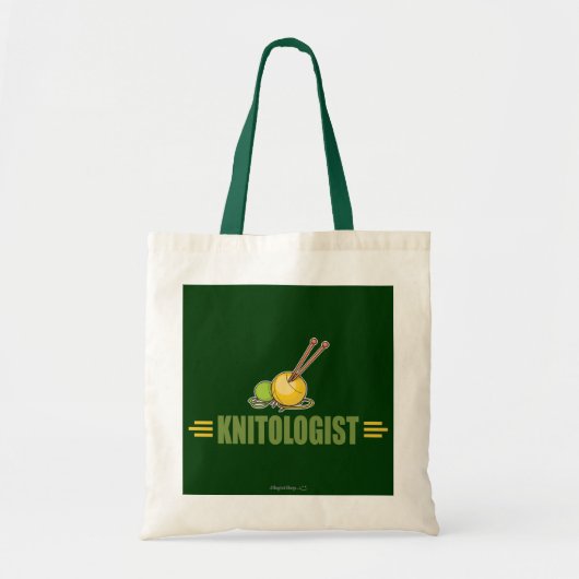 Humoureus Knitting Tote Bag (Voorkant)