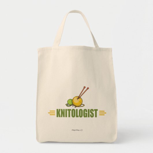Humoureus Knitting Tote Bag (Voorkant)