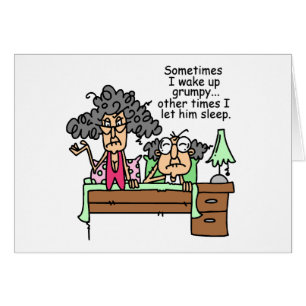 Humoureus laat grumpy slapen