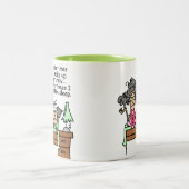 Humoureus laat grumpy slapen tweekleurige koffiemok (Center)