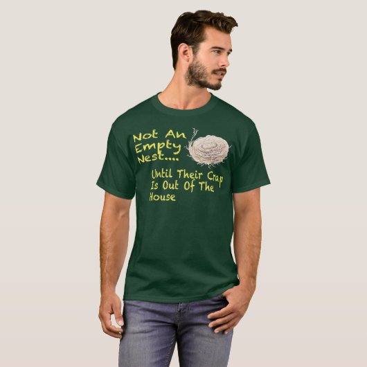 Humoureus Lege Nest Ouderschap T-shirt (Voorkant volledig)