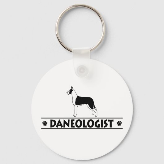Humoureus Mantle Great Dane Sleutelhanger (Voorkant)