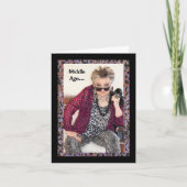 Humoureus Middeleeuwen Gevouwen Wenskaart Kaart (Voorkant)