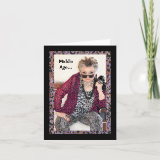 Humoureus Middeleeuwen Gevouwen Wenskaart Kaart