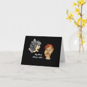 Humoureus moederadvies over een creditcard kaart (Gele Bloem)