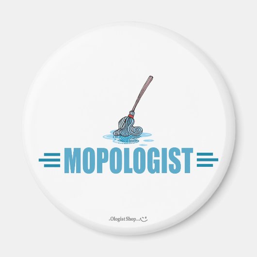 Humoureus Mop Mopping Magneet (Voorkant)