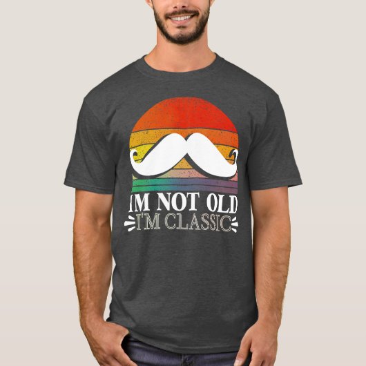 Humoureus Old Lovable Papa Gezegde T-shirt (Voorkant)