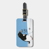 Humoureus pinguin Golf Bagagelabel (Voorkant verticaal)