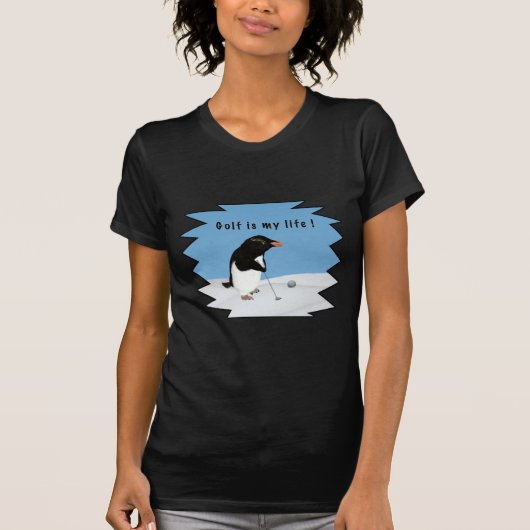Humoureus pinguin Golf T-shirt (Voorkant)