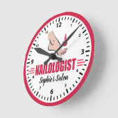 Humoureus Pink Pools nagelzout Ronde Klok (Hoek)