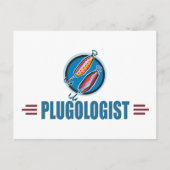 Humoureus Plug Vist Briefkaart (Voorkant)