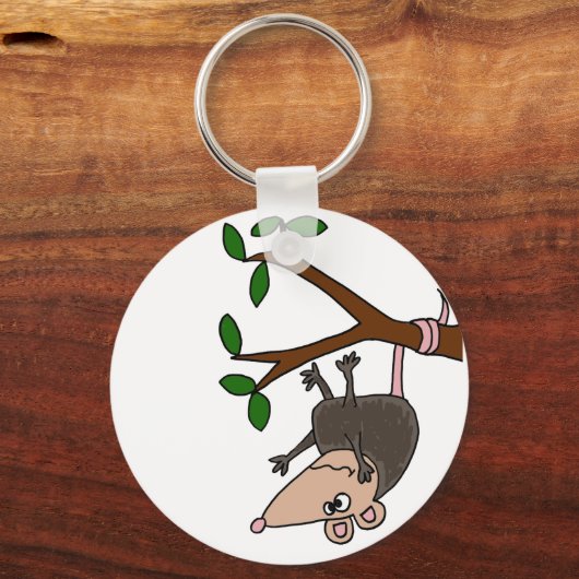 Humoureus Possum Dangling from Tree Sleutelhanger (Voorkant)