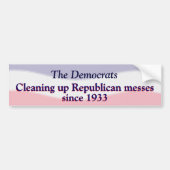 Humoureus Pro Democratic Party Sticker (Voorkant)