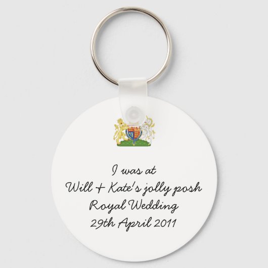 Humoureus Royal Wedding Keyring Sleutelhanger (Voorkant)