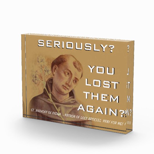 Humoureus Saint Anthony van Padua Fotoblokken (Rechts)