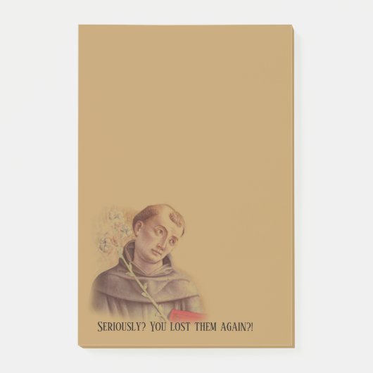 Humoureus Saint Anthony van Padua Post-it® Notes (Voorkant)