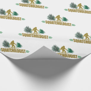 Humoureus Sasquatch, grappige Big Foot Cadeaupapier