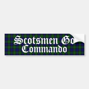 Humoureus Scotsmen Tartan Spelde Bumpersticker
