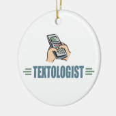Humoureus sms keramisch ornament (Links)
