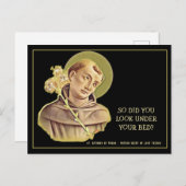 Humoureus St. Anthony Religieus katholiek gebed Briefkaart (Voorkant / Achterkant)