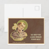 Humoureus St. Anthony Religieus katholiek gebed Briefkaart (Voorkant / Achterkant)