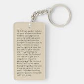 Humoureus St. Anthony van Padua Prayer Sleutelhanger (achterkant)