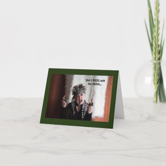 Humoureus St. Patrick's Day Card Kaart (Voorkant)