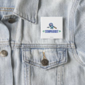 Humoureus Stamp Collect Vierkante Button 5,1 Cm (In situ)