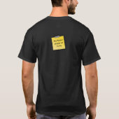 Humoureus Sticky Note Dark T-shirt (Achterkant)