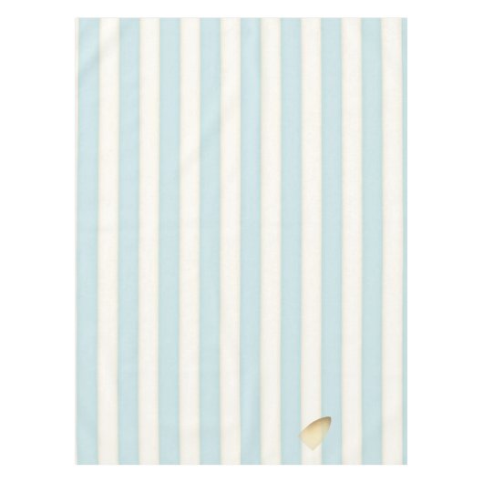 Humoureus strijkmerk Von Cute Blue Striped Tafelkleed (Voorkant)