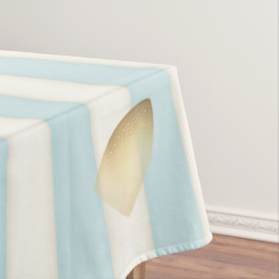 Humoureus strijkmerk Von Cute Blue Striped Tafelkleed