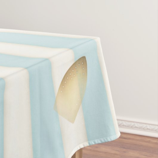 Humoureus strijkmerk Von Cute Blue Striped Tafelkleed (Voorbeeld)