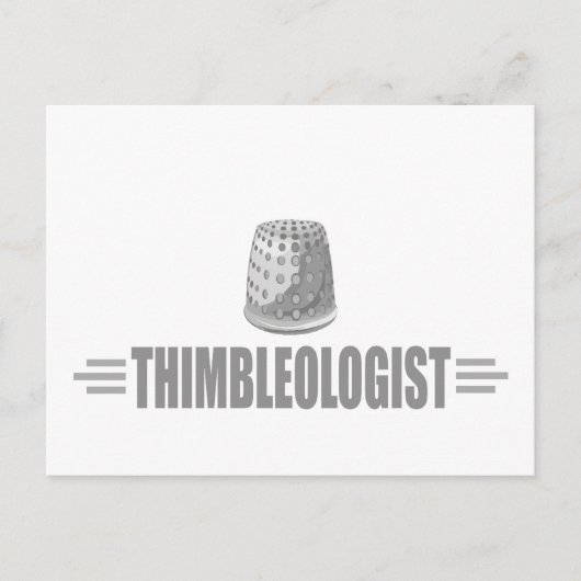 Humoureus Thimble Sewing Briefkaart (Voorkant)