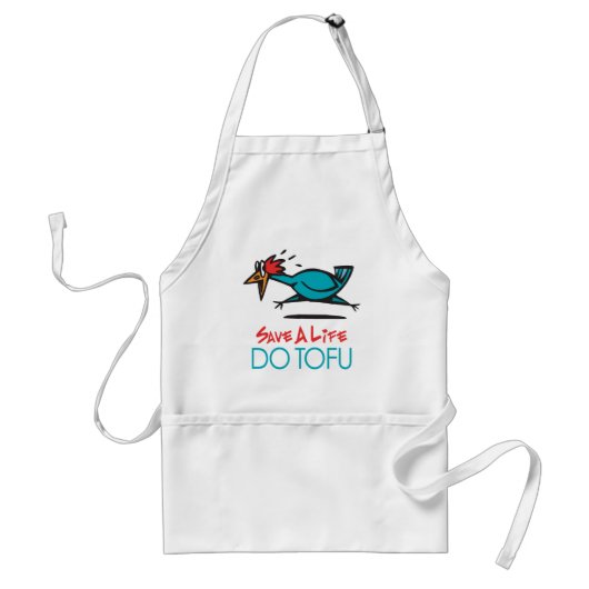 Humoureus Tofu-ontwerp Standaard Schort (Voorkant)