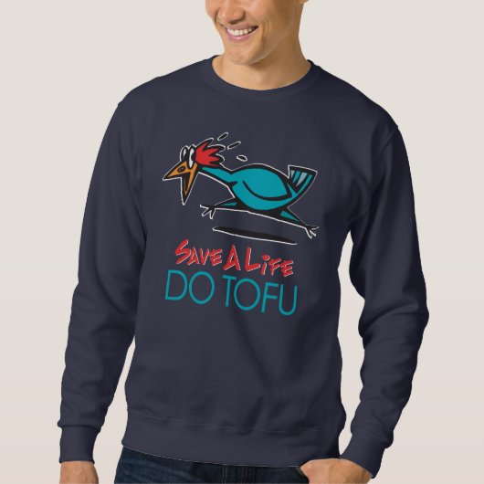Humoureus Tofu-ontwerp Trui (Voorkant)